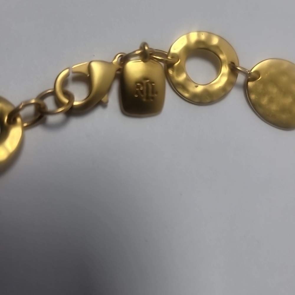 Gold-colored RLL necklace - Picture 5 of 9